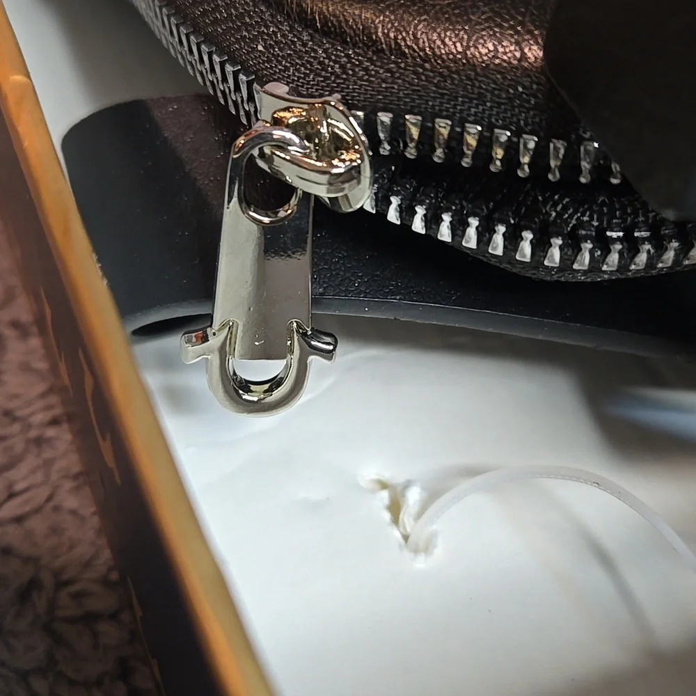 True Religion Black Belt Bag with Silver Accents Sz S/M
